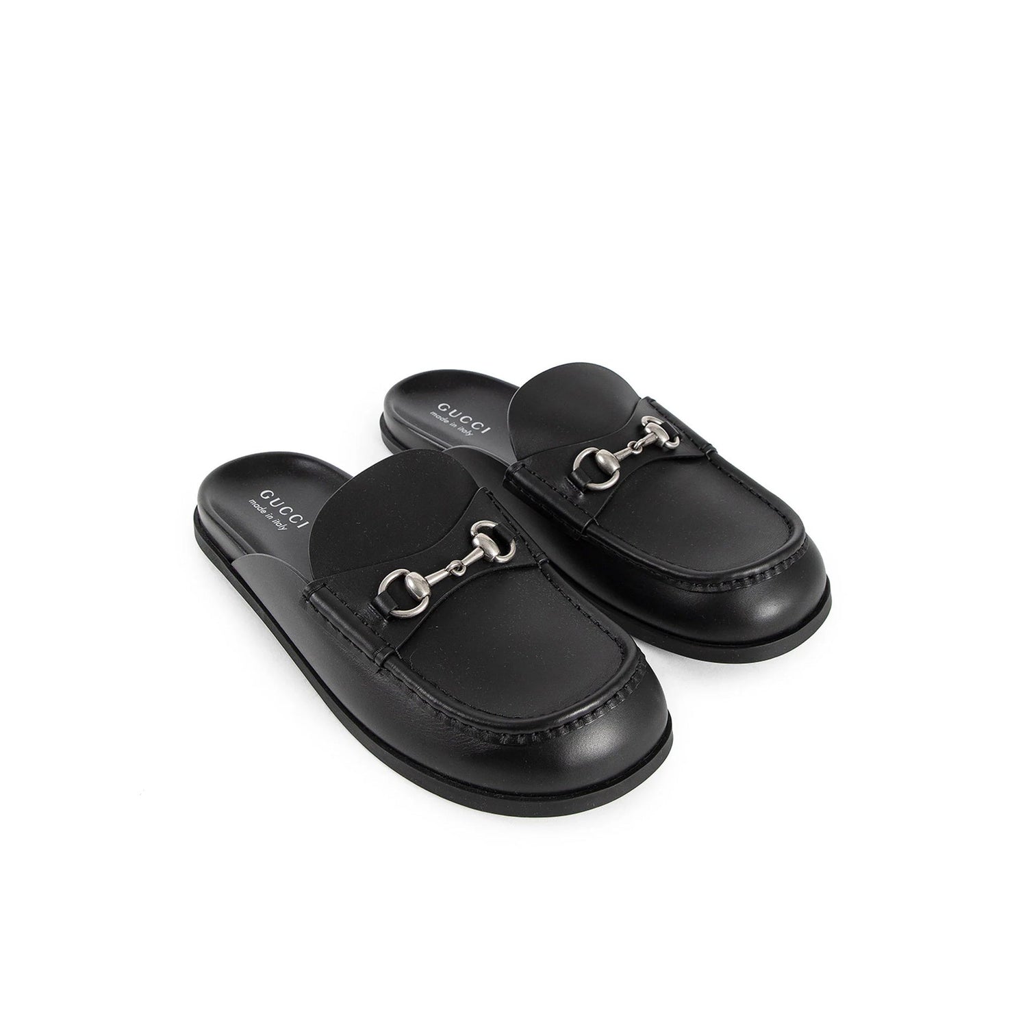 Gucci Horsebit Leather Mules