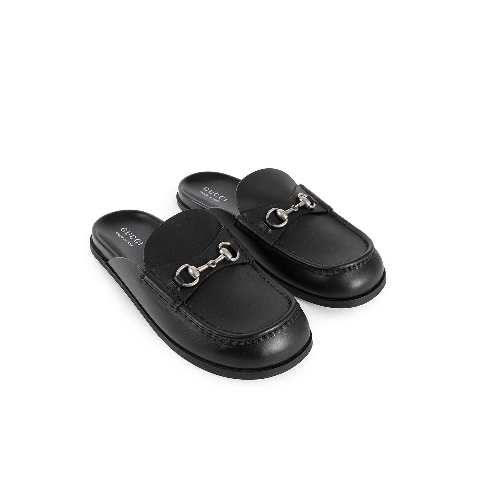 Gucci Horsebit Leather Mules