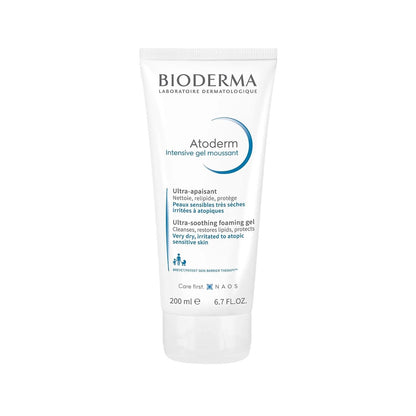 Bioderma Atoderm Intensive Foaming Gel - Gentle, Dermatologically Tested Cleanser for Dry &amp; Sensitive Skin