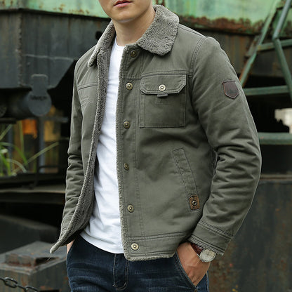 Mens Fleece Lined Winter Jacket