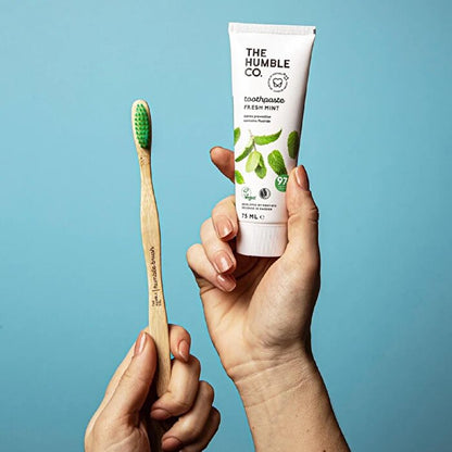 Humble Brush Fresh Mint Toothpaste 75ml - Natural &amp; Vegan | SLS-Free