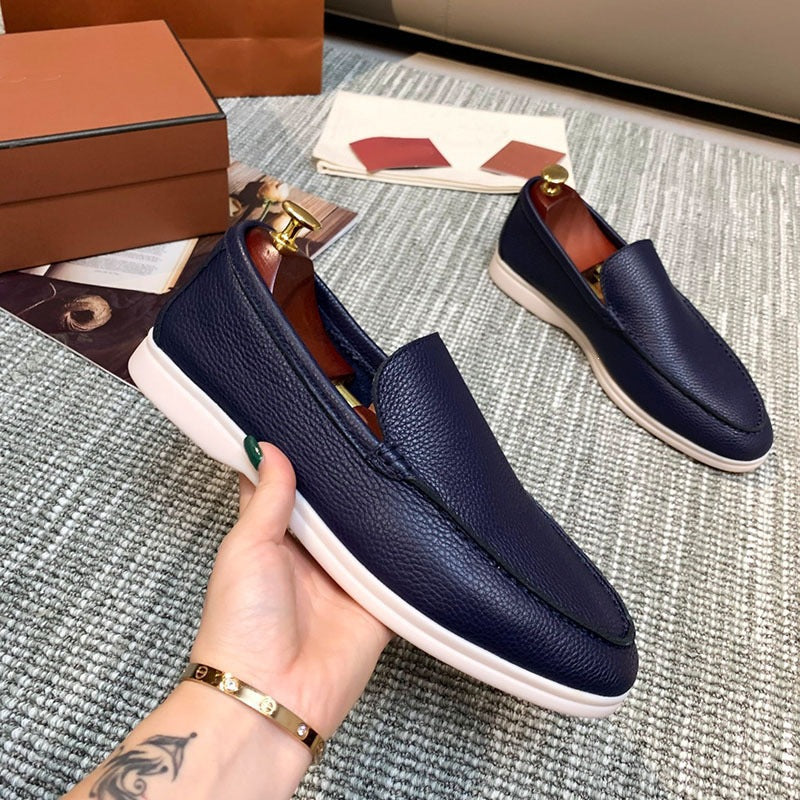 Men Slip On Loafers Breathable Flat Shoes