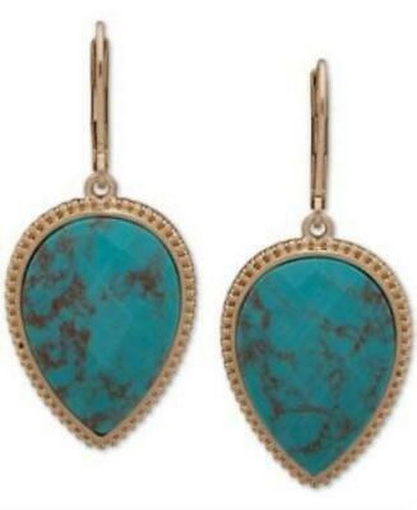 Lonna &amp; Lilly Gold-Tone Stone Drop Earrings