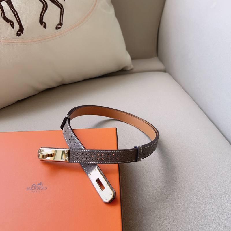 Hermes Men Gold Buckle Belt &
