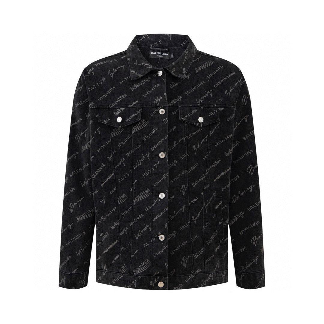 Balenciaga Logomania All Over Large Fit Jacket