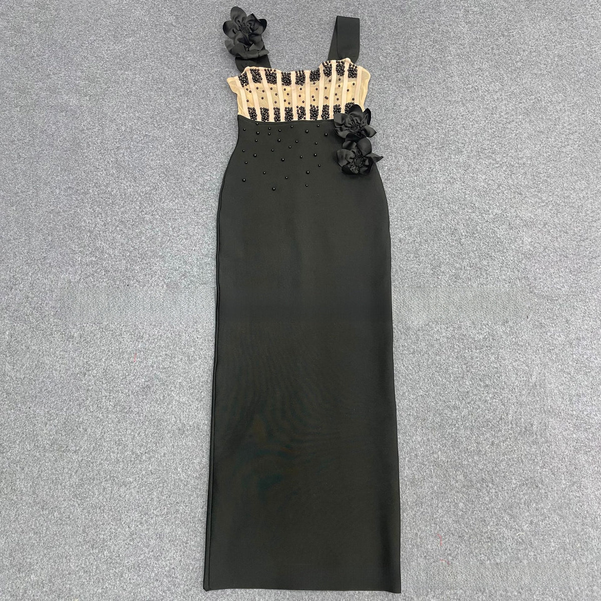 Elegant Beaded Bandage Dress