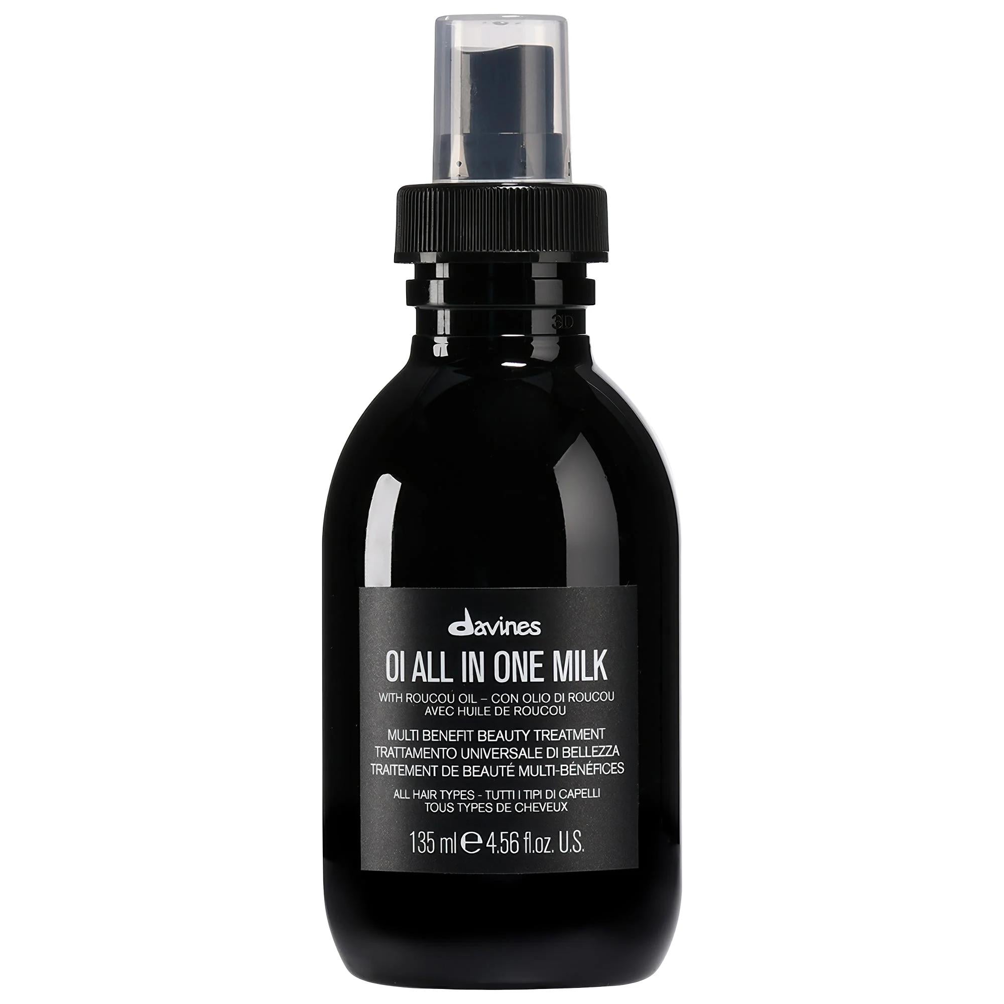 Davines OI All In One Hair Milk: Leave-In Treatment for Frizz Control, Heat Protection &amp; Intense Hydration | Vegan &amp; Softening Formula