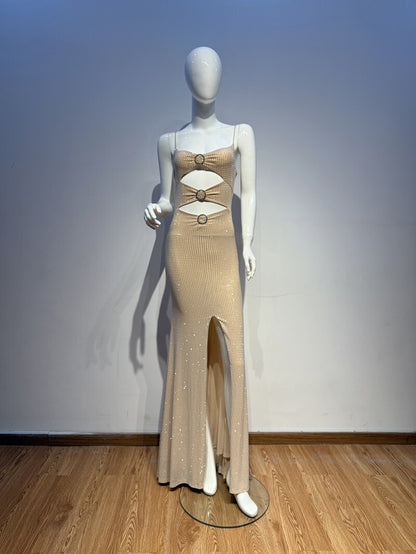 Rhinestone Bodycon Mermaid Evening Dress