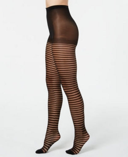 INC International Concepts Striped Tights Color Black, XS-S