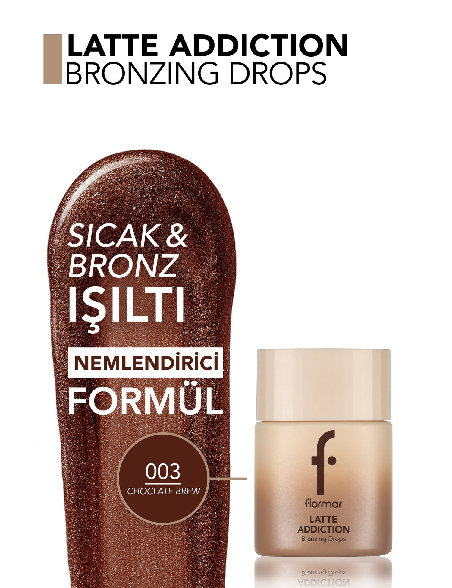 Flormar Latte Hydrating &amp; Shimmering Face &amp; Body Bronzer