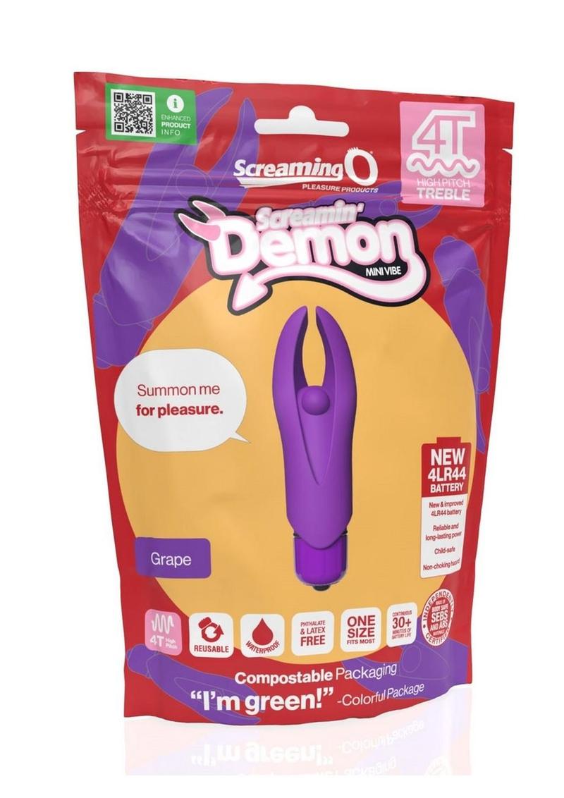 4t Demon Rechargeable Silicone Mini Clitoral Stimulating Vibrator