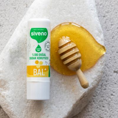 Siveno Natural Lip Care Balm with Honey &amp; Shea Butter - Cruelty-Free, Paraben-Free Lip Moisturizer