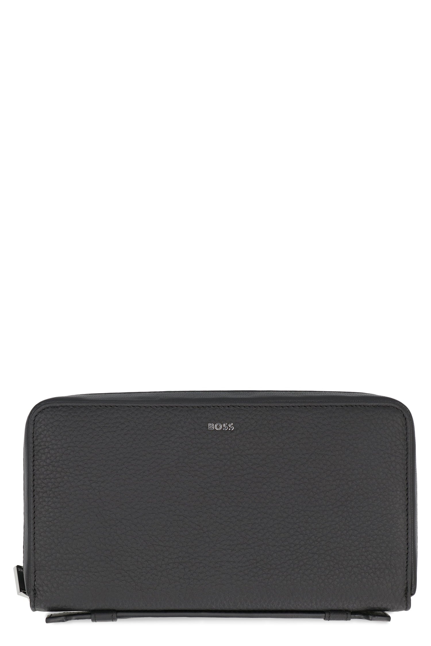BOSS Grainy Leather Zip-Around Wallet - 23 cm x 13 cm x 4 cm