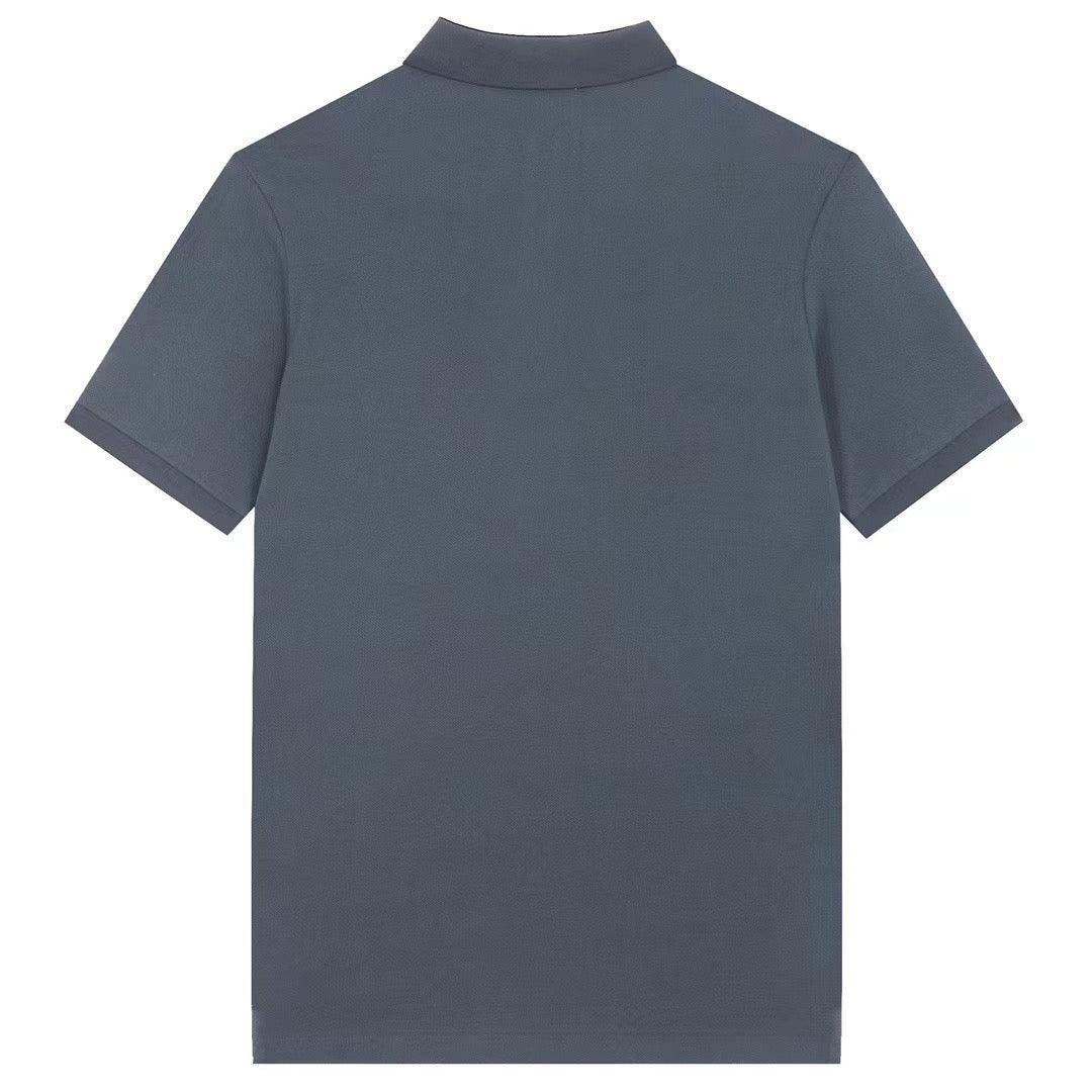Burberry Dark Grey T-Shirt With Collar