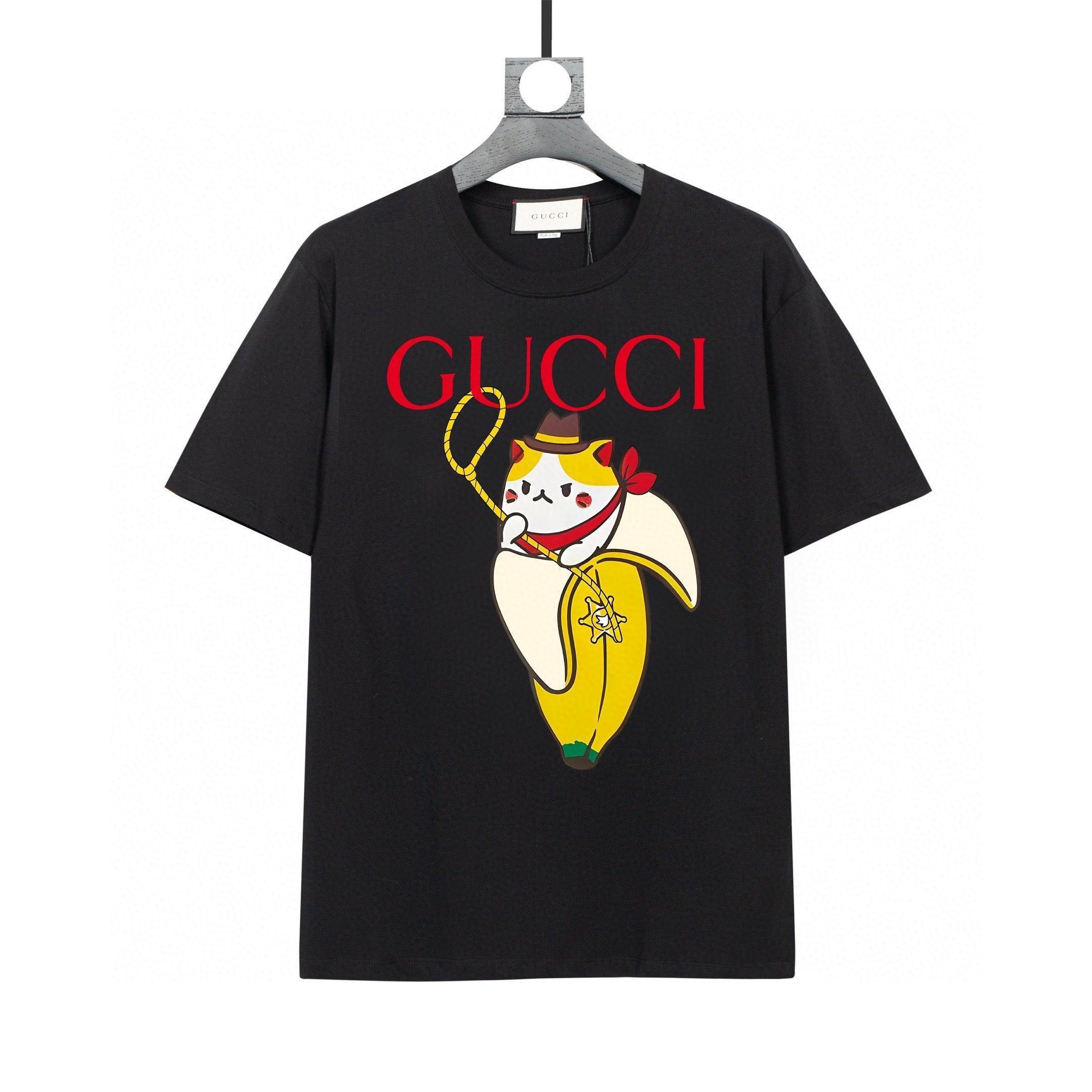 Gucci Banana Cat T-Shirt Black – Premium Cotton Comfort