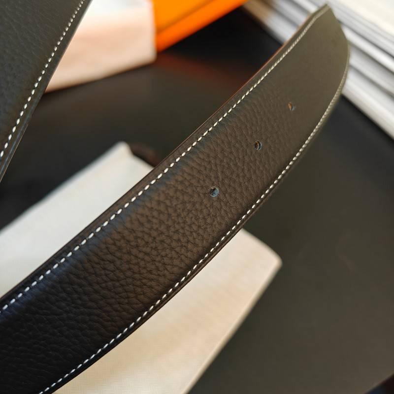 Hermes Men Gold Buckle Belt &