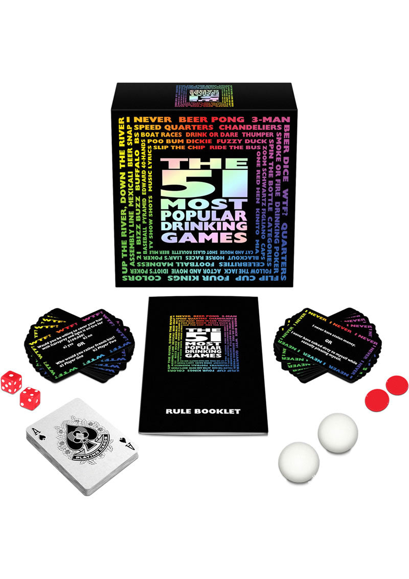 The 51 Most Popular Drinking Games Comprehensive Game Set