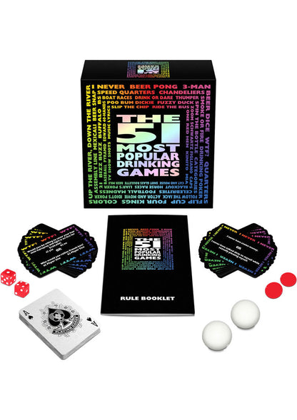 The 51 Most Popular Drinking Games Comprehensive Game Set