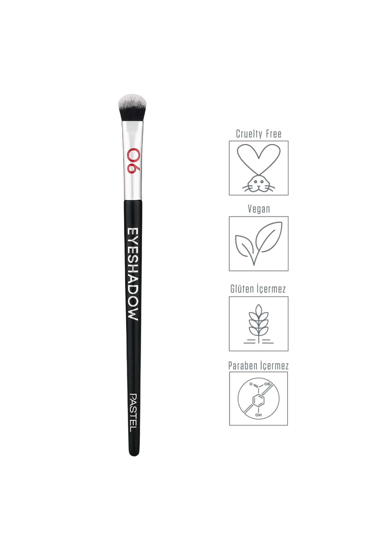 Profashion Pastel Eyeshadow Brush - Round Tip for Smooth Application, Suitable for Powder &amp; Cream Eyeshadows