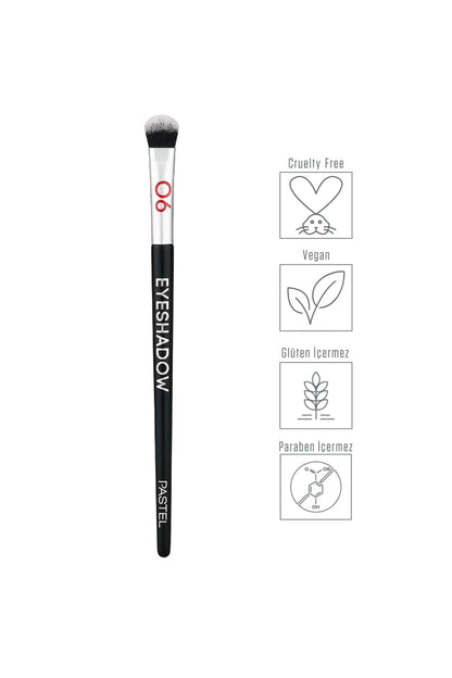 Profashion Pastel Eyeshadow Brush - Round Tip for Smooth Application, Suitable for Powder &amp; Cream Eyeshadows