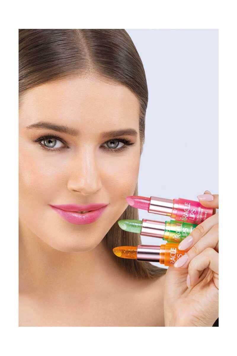 Golden Rose Color Changing Jelly Lipstick 3.7g - Berry Pink Shade with Natural Glossy Finish