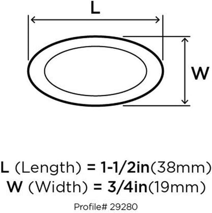 Amerock BP29280AS Atherly 1-1/2 in (38 mm) Length Antique Silver Cabinet Knob