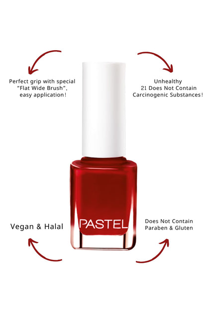 Pastel Vegan Nail Polish 13ml - Cruelty Free, Toxic-Free Nail Care