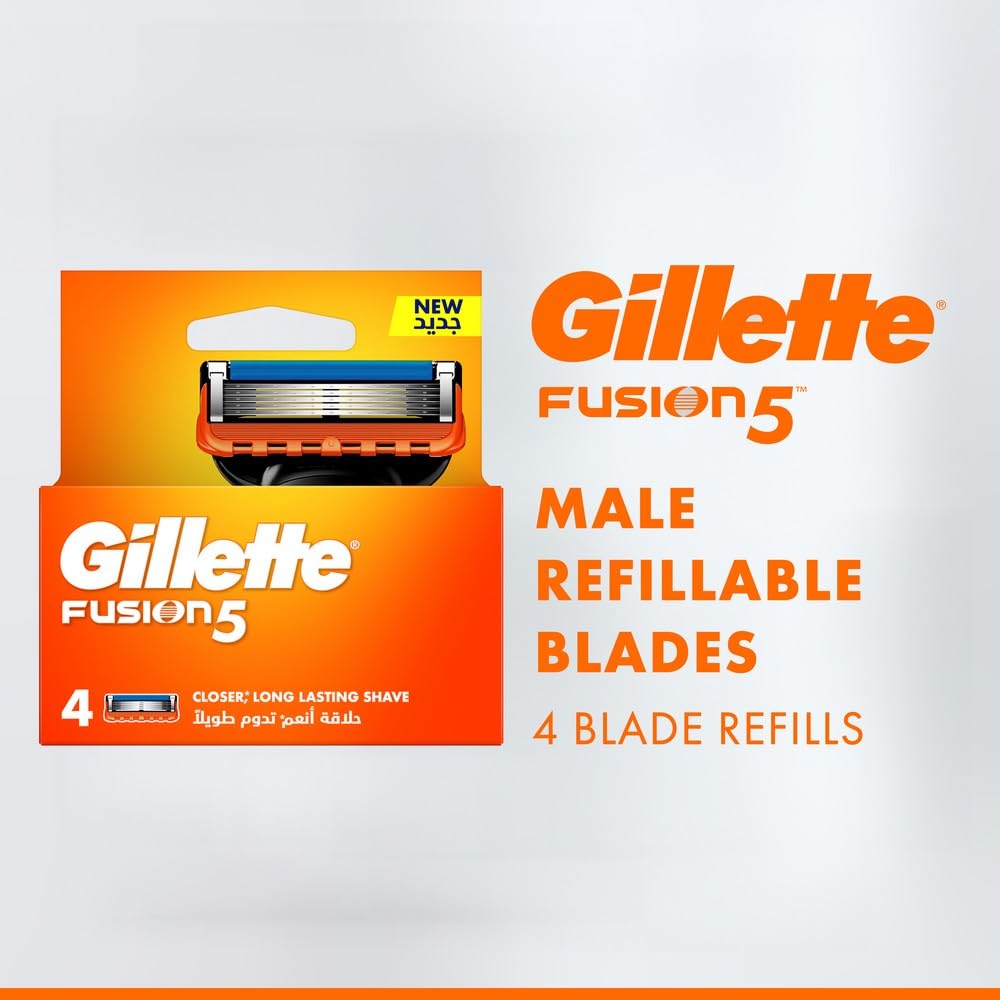 Gillette Fusion Replacement Razor Blades - 4 Count | Comfort Shaving