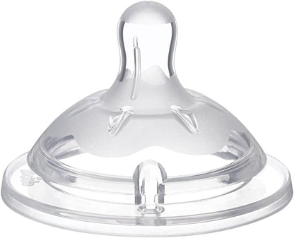 Chicco Natural Feeling Baby Bottle Nipple for 4 Months+ - Flexible, Comfortable, and Natural Feeding Experience