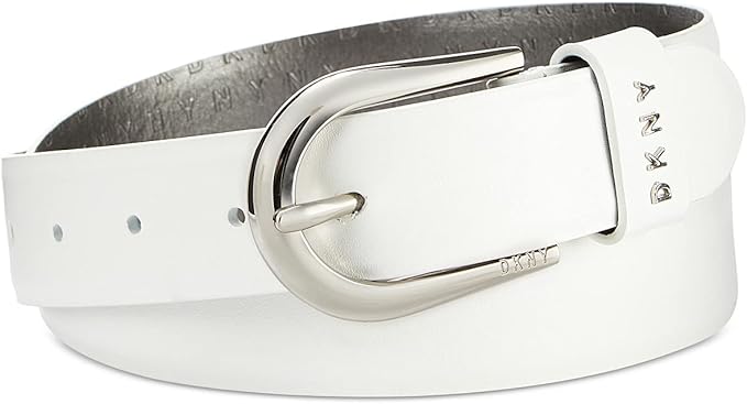 DKNY Belt With Metal Logo Letters, Size Small