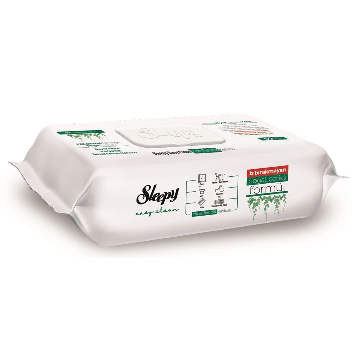 Sleepy Easy Clean Surface Cleaning Wipes 50-Pack - Large &amp; Thick
