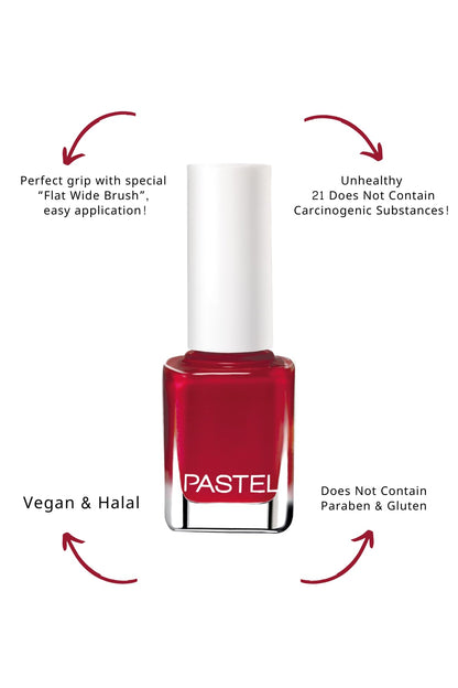 Pastel Vegan Nail Polish - Cruelty Free, 13ml - Pastel Colors