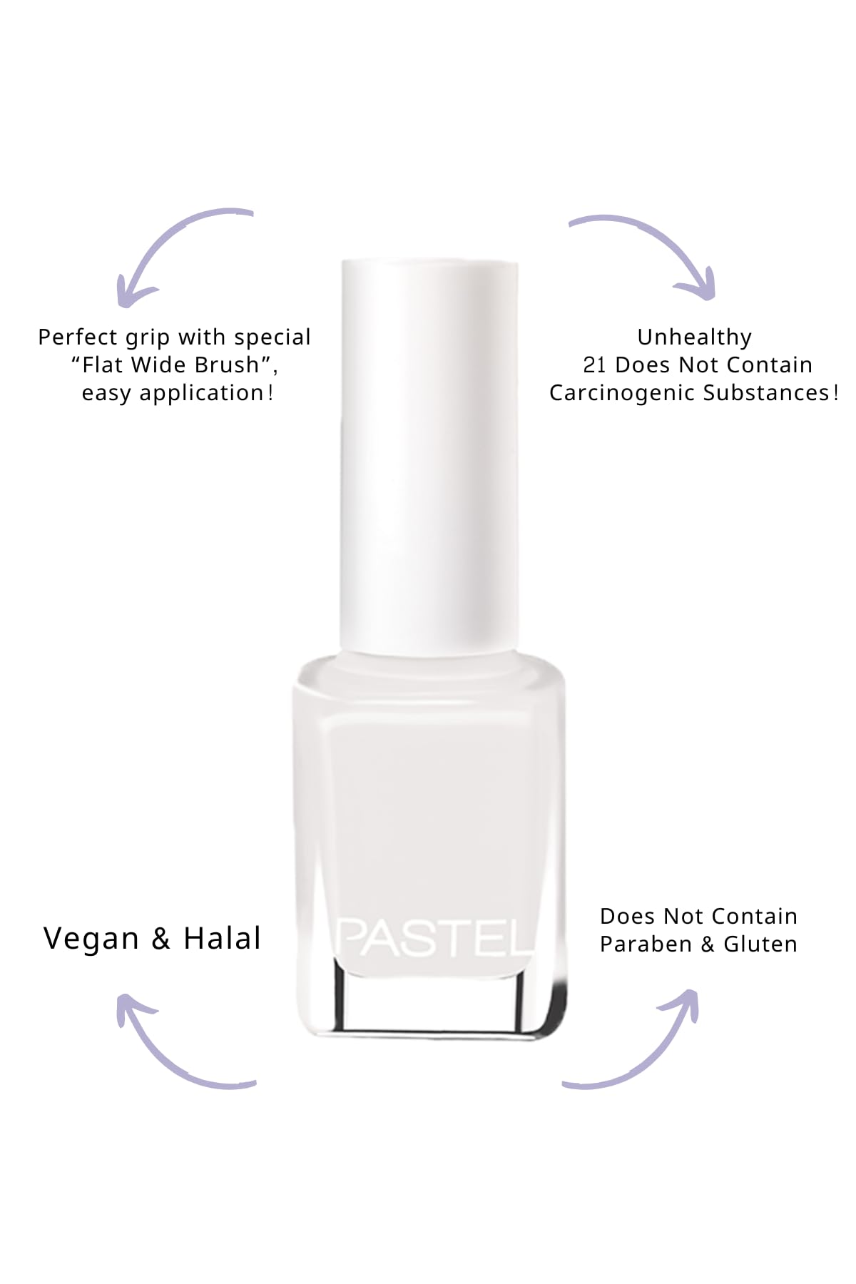 Pastel Nail Polish 47 - Bold Fashion Colors | 13ml