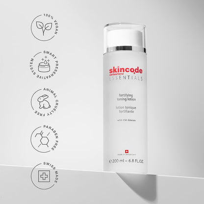 Skincode Toning Lotion - Gentle Cleansing &amp; Hydrating Skincare with Hyaluronic Acid