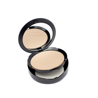 Purobio Vegan Mineral Foundation - Lightweight, Paraben-Free Compact Foundation for Even Skin Tone