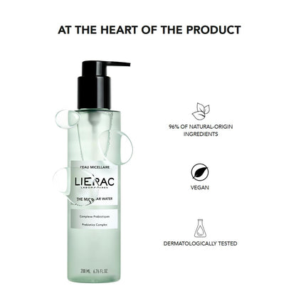 Lierac Micellar Water - Gentle, Natural Skincare for Sensitive Skin - 6.76 fl oz