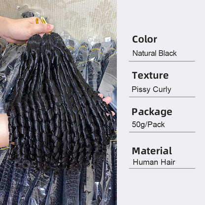 Real Human Hair Crochet Wigs Burmese Curly Extensions