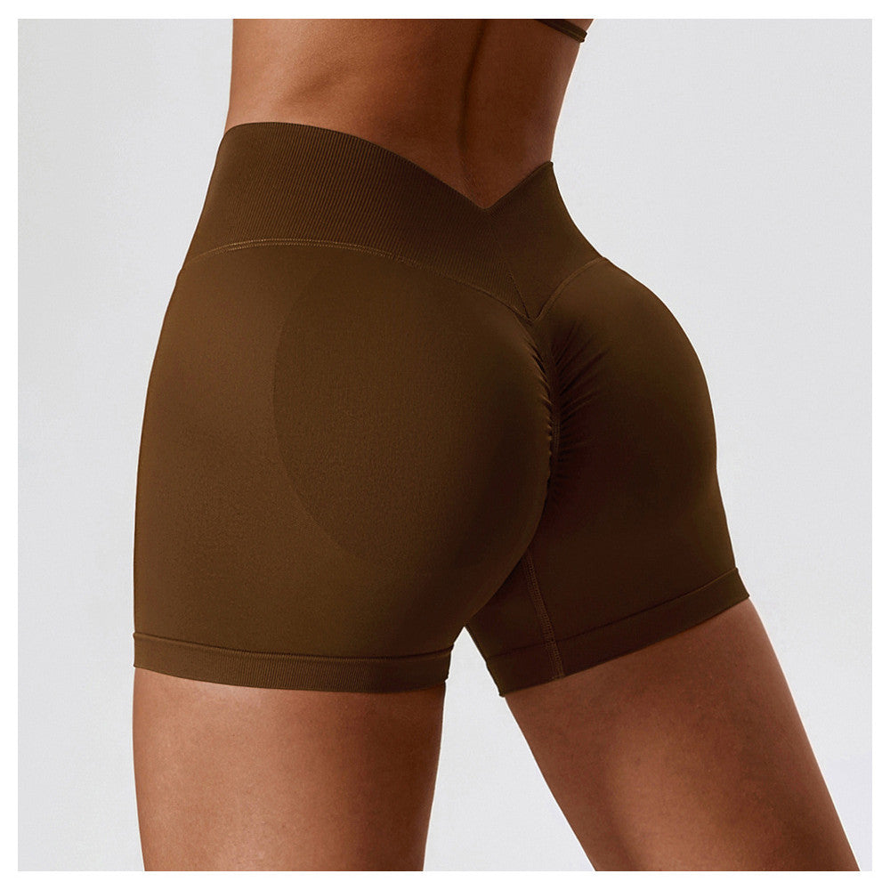 Seamless High-Waisted Yoga Shorts for Women
