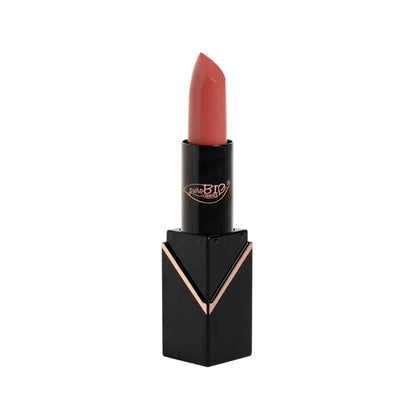 PuroBio Semi-Matte Lipstick - Paraben-Free, Moisturizing Lip Color with Full Coverage - Italian Mineral Makeup