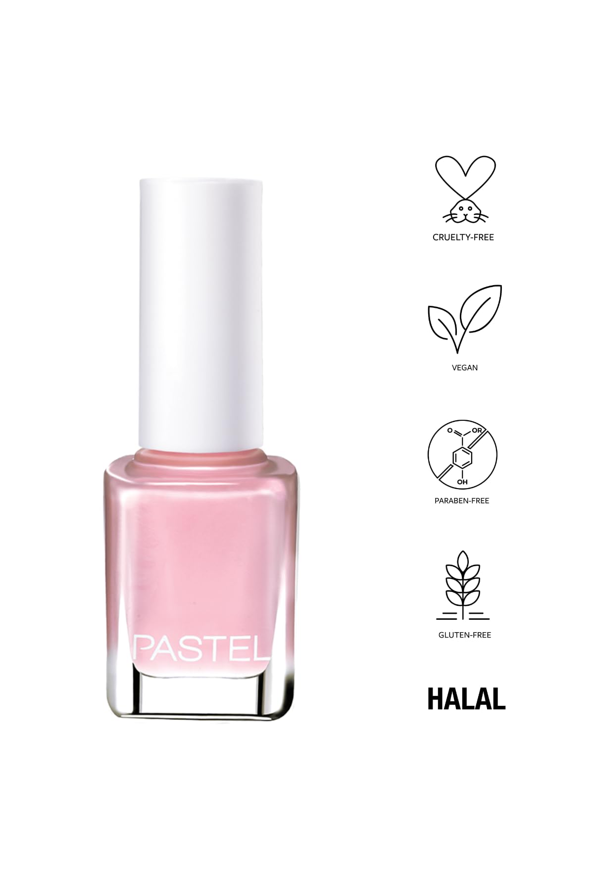 Pastel Vegan Nail Polish - Cruelty-Free, Toluene-Free, 54 Shades - 13ml