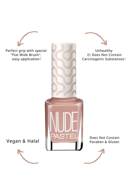 Pastel Vegan Nail Polish - Pastel Nude 106, Cruelty Free &amp; Toxic-Free Beauty