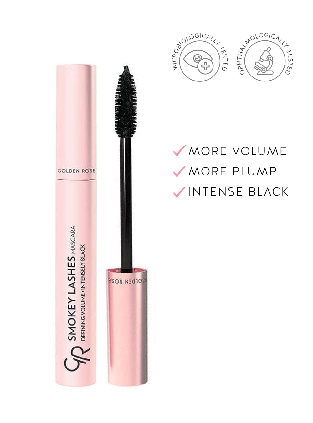 Golden Rose Mega Lashes Mascara - Vegan, Volumizing &amp; Lengthening Formula (12ml)
