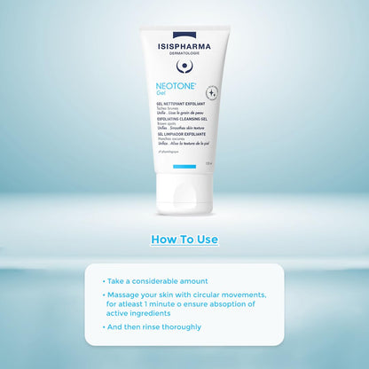 Isis Pharma Neotone Gel 150ml - Gentle Facial Cleansing for Sensitive Skin