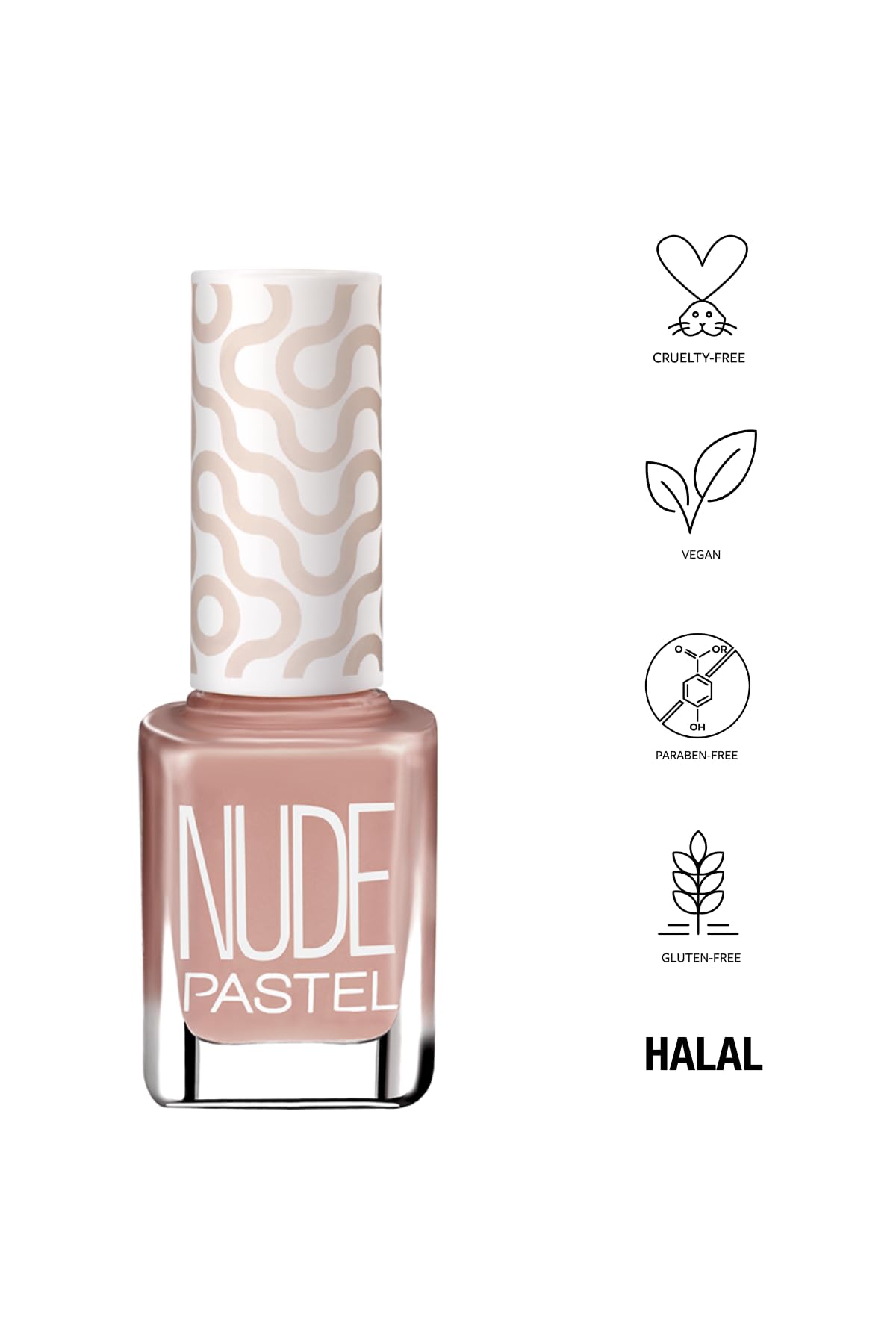 Pastel Vegan Nail Polish - Pastel Nude 106, Cruelty Free &amp; Toxic-Free Beauty