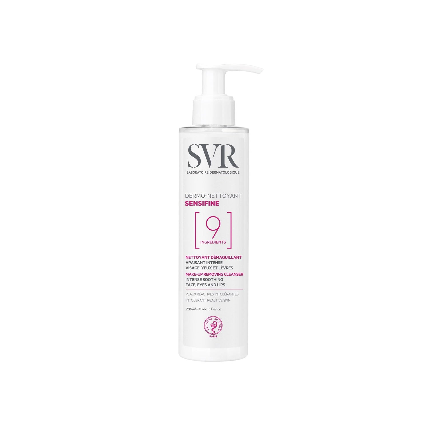 SVR Sensifine Dermo Nettoyant - Gentle Facial Cleanser &amp; Makeup Remover for Sensitive Skin