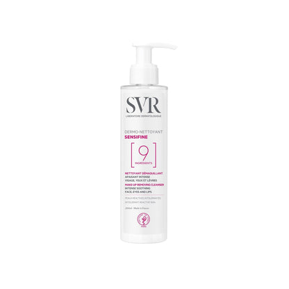 SVR Sensifine Dermo Nettoyant - Gentle Facial Cleanser &amp; Makeup Remover for Sensitive Skin