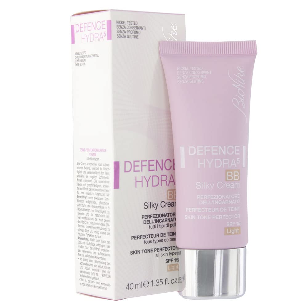 BioNike Defence BB Moisturizing Cream with Hyaluronic Acid &amp; SPF15 - Lightweight, Skin Tone Evening Cream