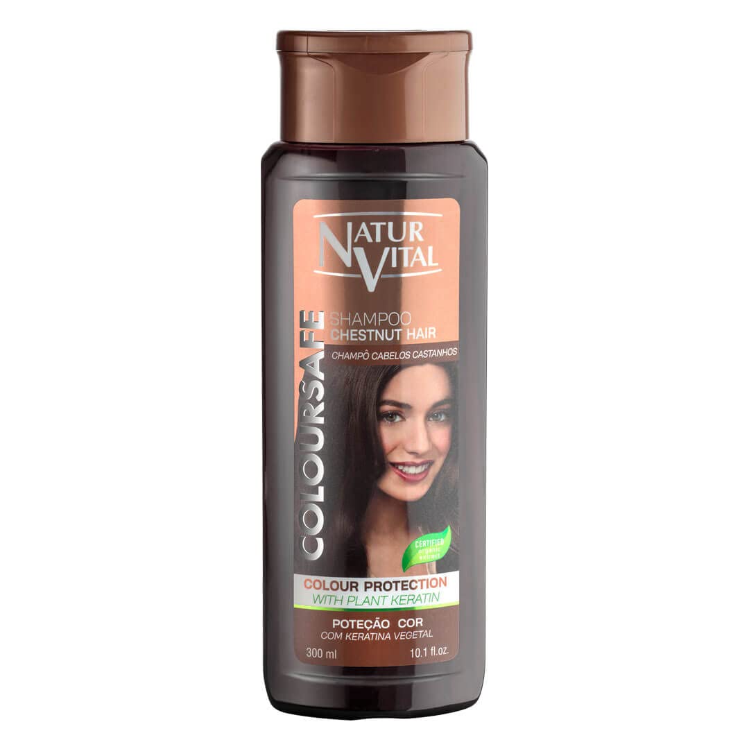 Hair Shampoo Henna Chestnut - Colour and Shine - 300 Ml / Natural &amp; Organic
