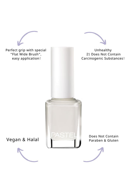 Pastel Vegan Nail Polish 13ml - Cruelty-Free, Chemical-Free Beauty - Pastel Colors