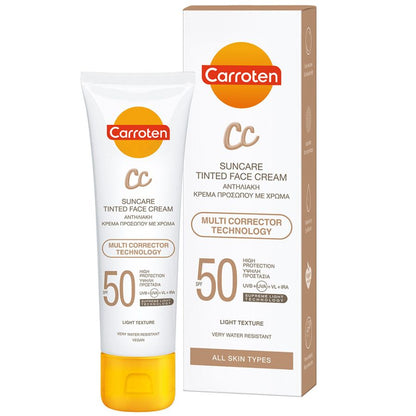 Carroten Tinted CC Sunscreen SPF 50 Face Cream 50ml